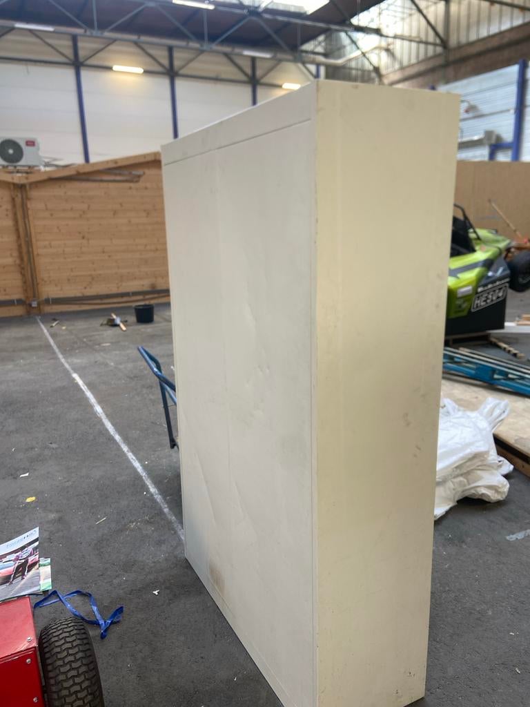 Metalen kast met roldeuren (sleutel kwijt), Ophalen, Gebruikt, Meerdere deuren, 50 tot 100 cm