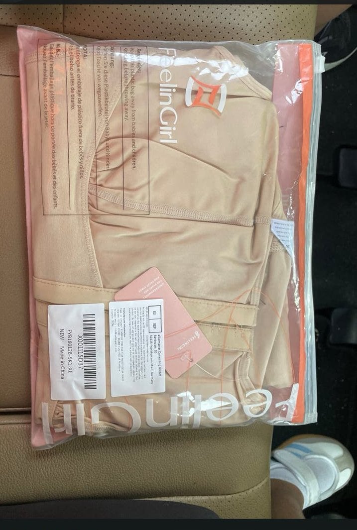 FeelinGirl Shapewear Bodysuit Beige xl 5x, Ophalen of Verzenden, Beige, Body of Korset
