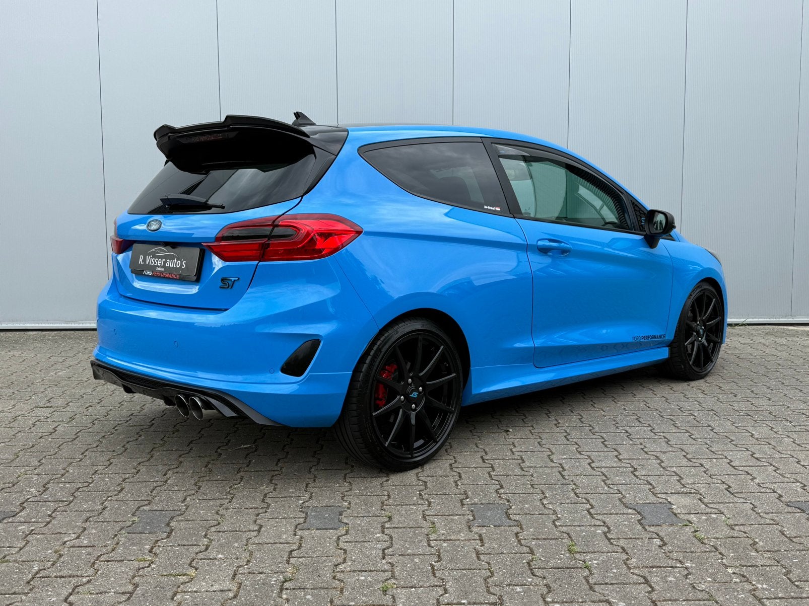 Ford Fiësta ST 1.5 200PK 1/200 maxton/milltek/B&O/forge, Auto's, Voorwielaandrijving, Blauw, Bedrijf, Handgeschakeld