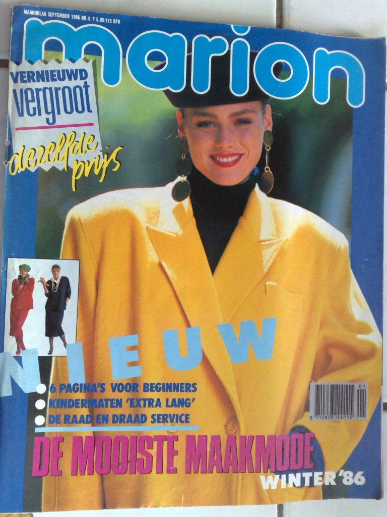 Marion zelfmaakmode september nr. 9 / 1986, Verzenden, Vrouw, Marion