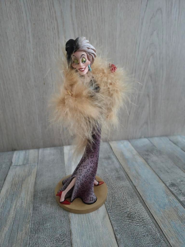 Disney Cruella de Vil beeldje met bontkraag - Nieuw in doos, Verzenden, Nieuw, Beeldje of Figuurtje