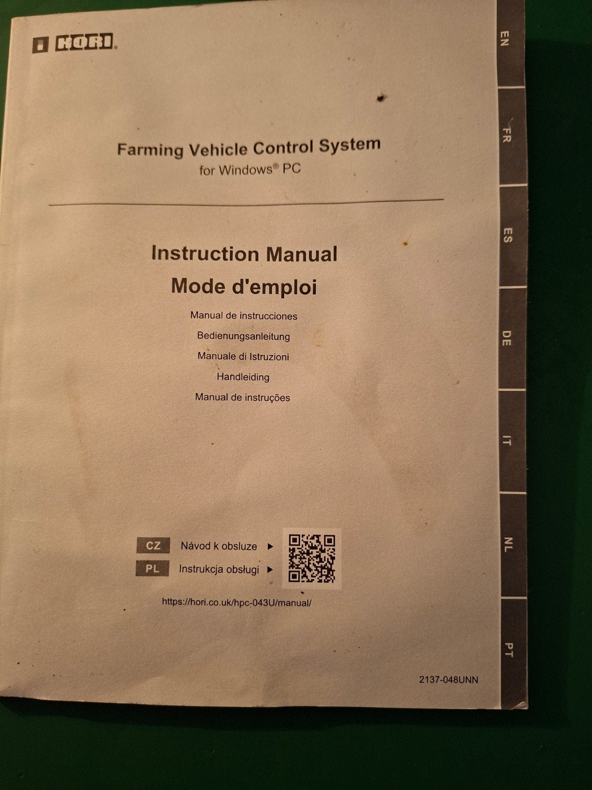 HORI Farming Vehicle Control System voor Windows PC, Ophalen, Racestuur, Gebruikt, Hori