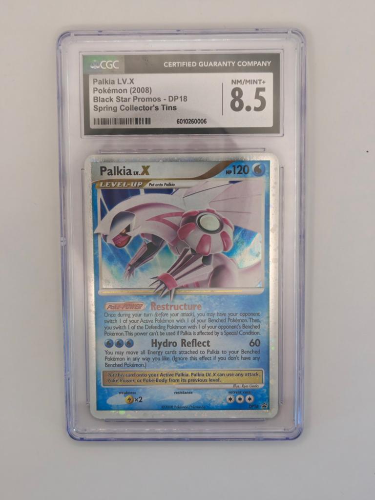 Palkia LV.X Pokémon Kaart CGC 8.5 NM/MINT+ (2008), Hobby en Vrije tijd, Verzamelkaartspellen | Pokémon, Ophalen of Verzenden, Zo goed als nieuw