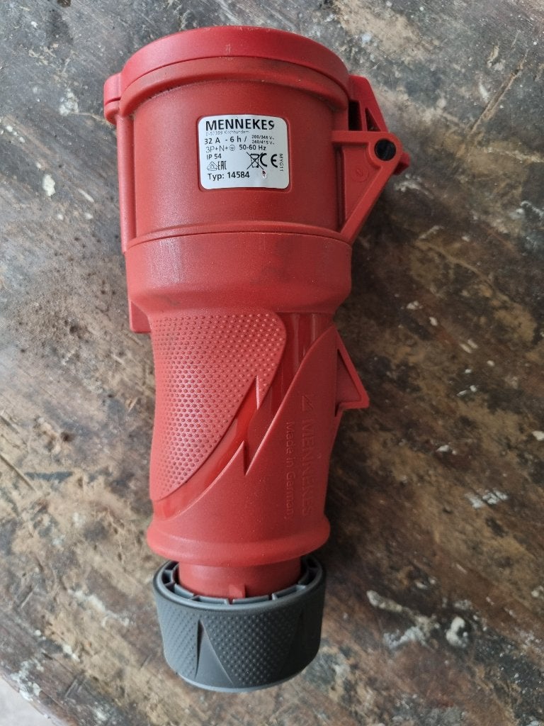 Mennekes PowerTOP CEE-koppeling 32A 5P 6H, Ophalen of Verzenden, Zo goed als nieuw, Stekker