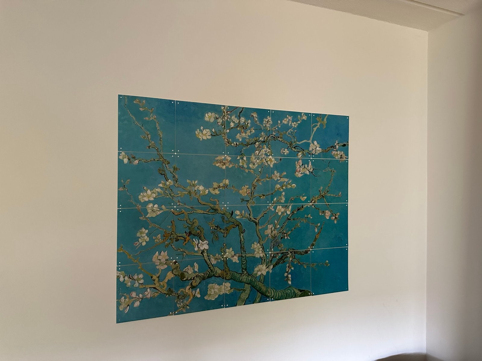 Van Gogh - Amandelbloesem (Tegeltableau), Bloemen, Overige ondergronden, Ophalen of Verzenden, Klassiek