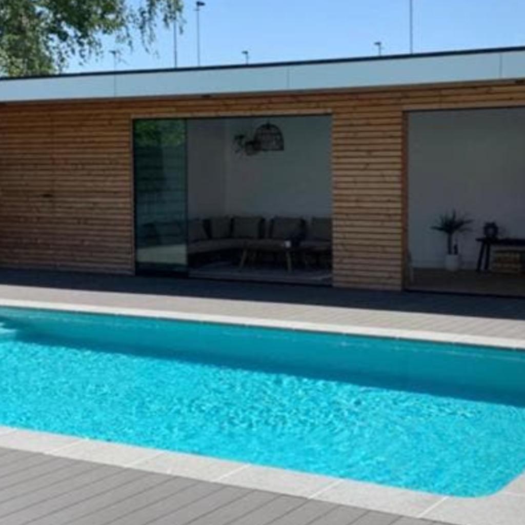 Zwembadrand tegels voor bad 8x4 meter (24m1), Tuin en Terras, Tegels en Klinkers, Ophalen, Gebruikt, Natuursteen