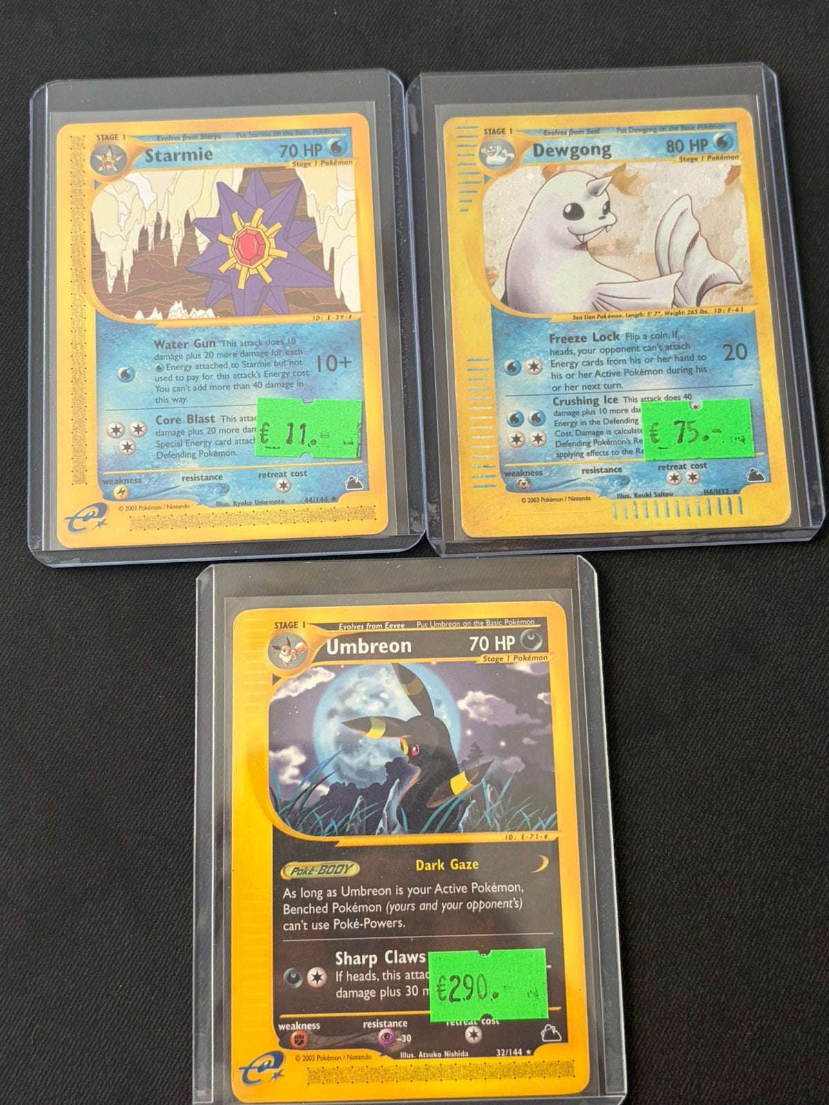 Skyridge Pokemon kaarten, Ophalen of Verzenden, Zo goed als nieuw, Meerdere kaarten
