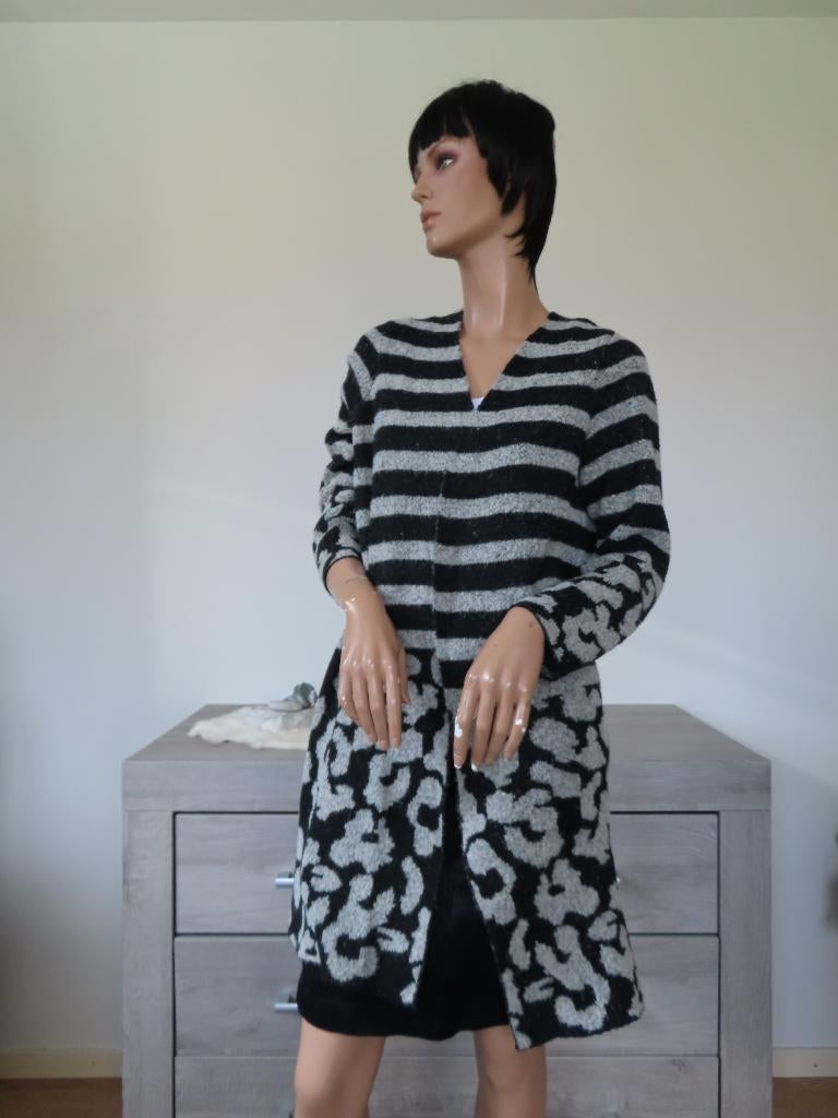 ONLY Geweldig Mooi Grijs Zwart Panterprint Vest 40 M-L, Maat 38/40 (M), Only, Ophalen of Verzenden, Zo goed als nieuw