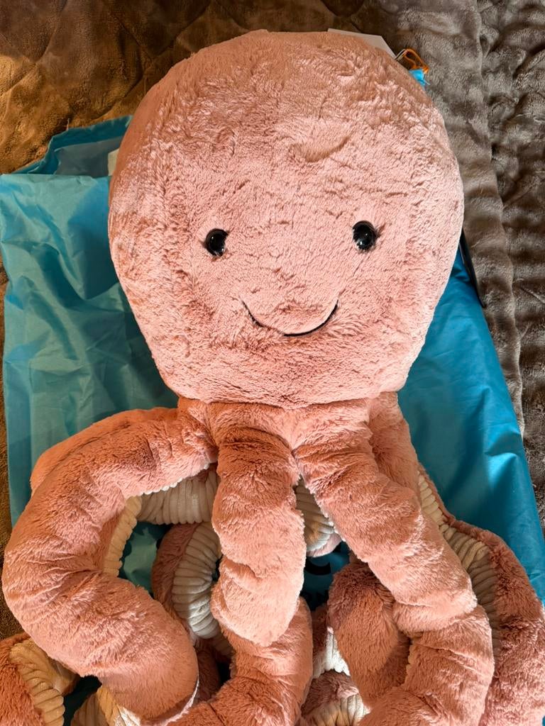 Jellycat Odell Octopus knuffel 140 cm, Ophalen of Verzenden, Nieuw, Overige typen