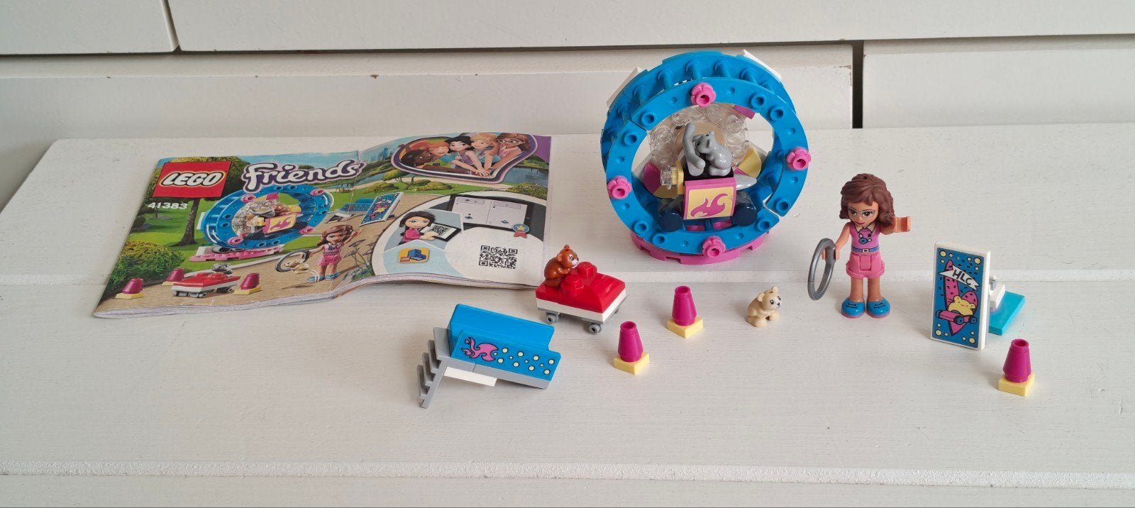 Lego Friends 41383 Emma's Zomer hamsterspeelplaats, Ophalen of Verzenden, Gebruikt