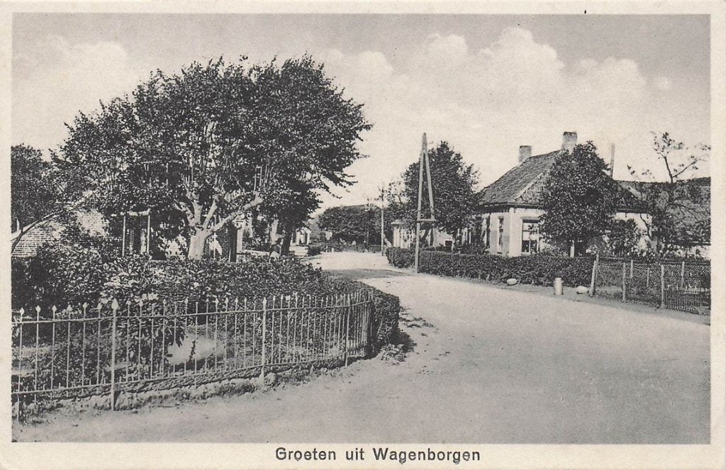 702-417-009 Groeten Uit Wagenborgen, Verzamelen, Ophalen of Verzenden, Voor 1920, Groningen
