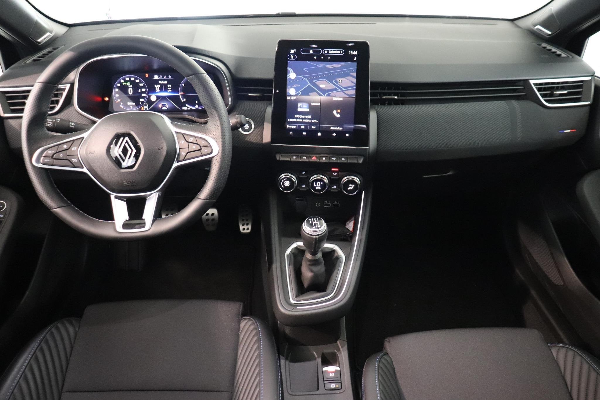 Renault Clio 1.0 TCe 90 GPF esprit Alpine | BOSE audio | 360, Voorwielaandrijving, Gebruikt, Met garantie (alle), Leder en Stof