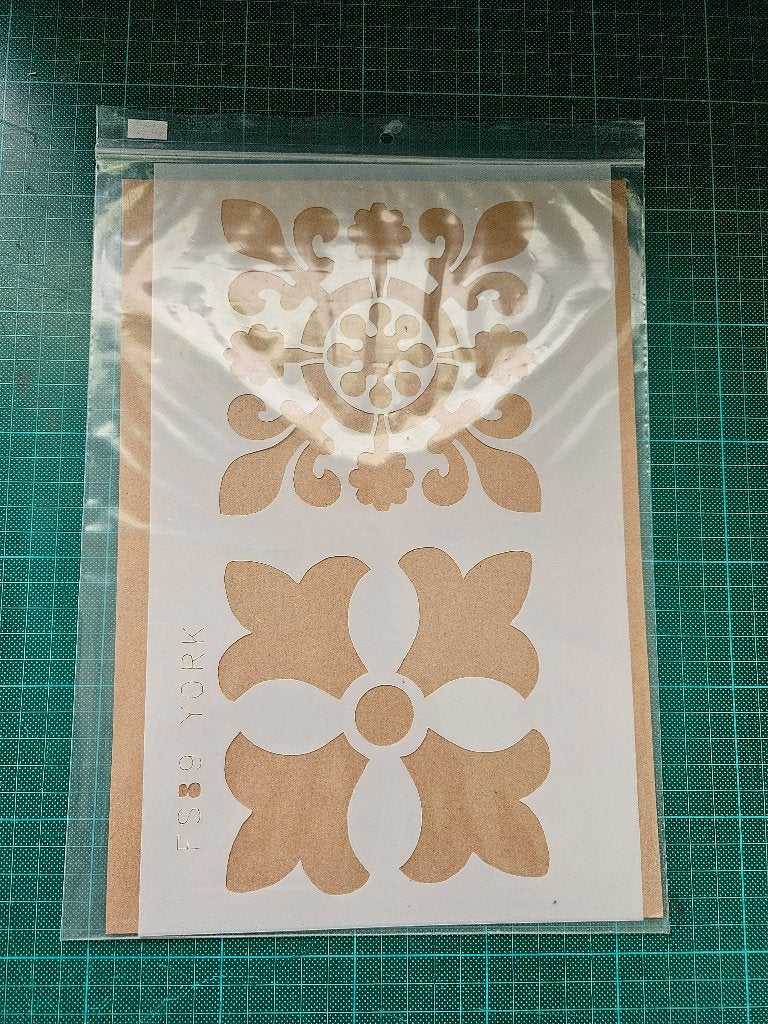 Herbruikbaar Sjabloon / Stencil : York Medieval Tiles, Ophalen of Verzenden, Nieuw, Gereedschap of Toebehoren