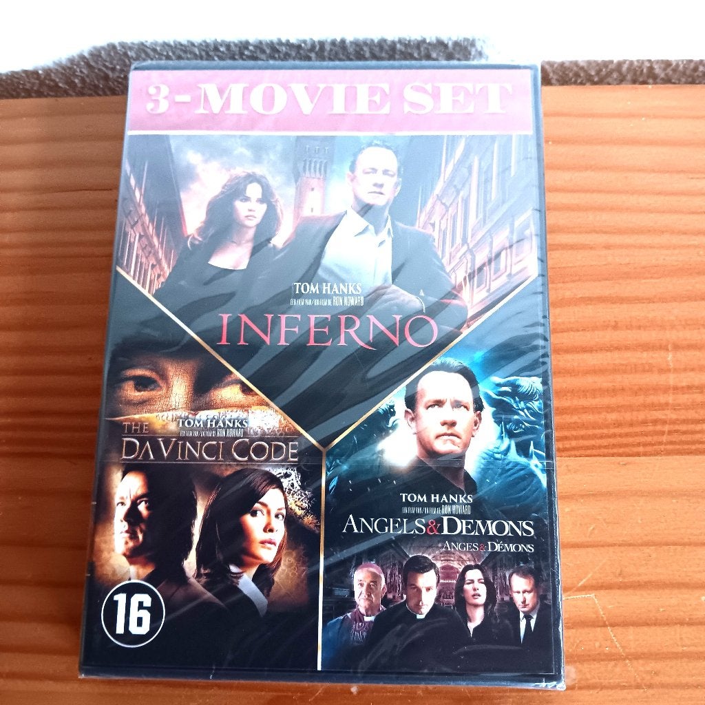 3-Movie Set: The Da Vinci Code, Angels & Demons, Inferno, Vanaf 16 jaar, Ophalen of Verzenden, Nieuw in verpakking, Engels