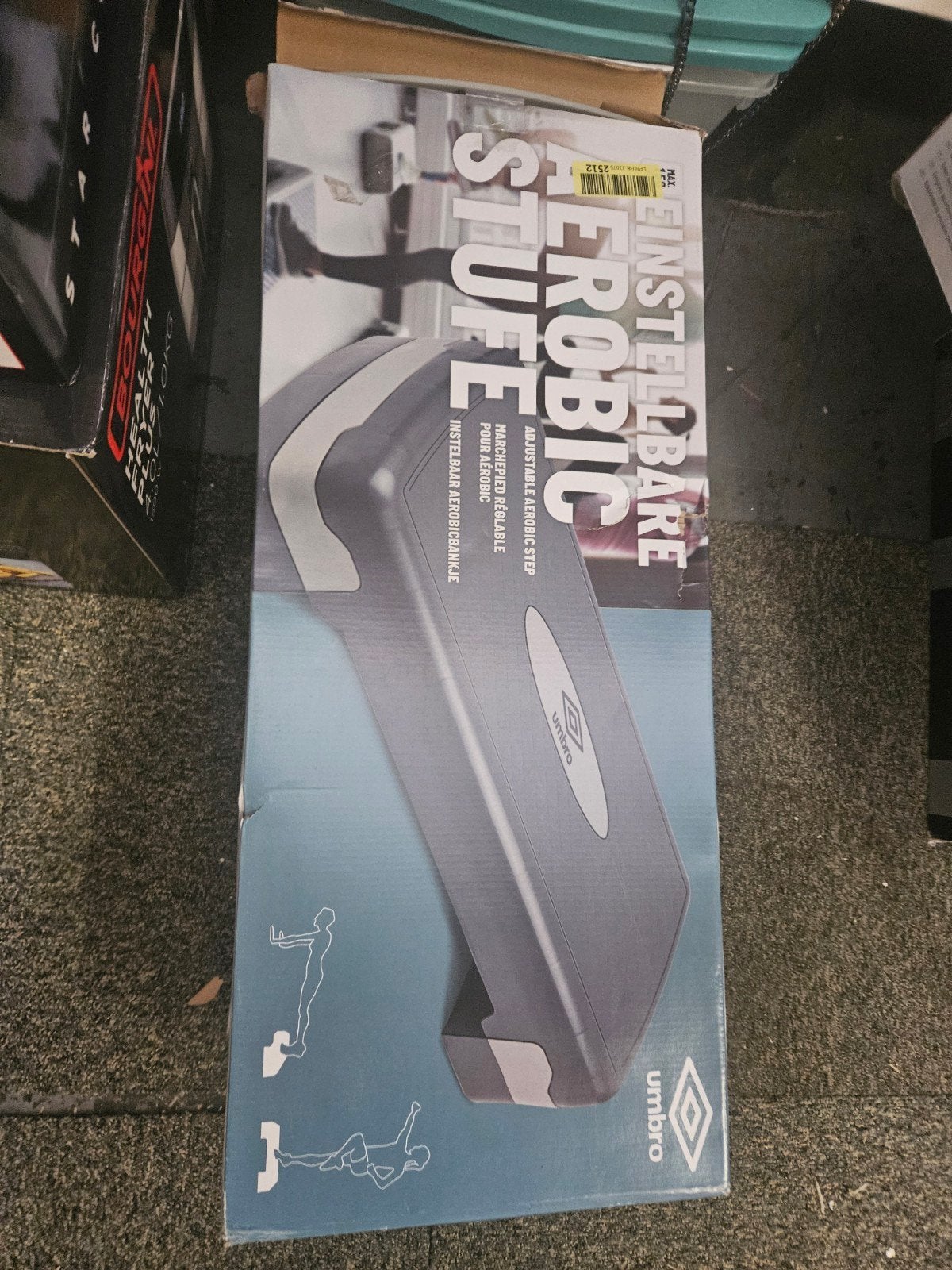 Umbro Verstelbare Aerobic Stepbank, Ophalen, Nieuw, Benen, Stepbank
