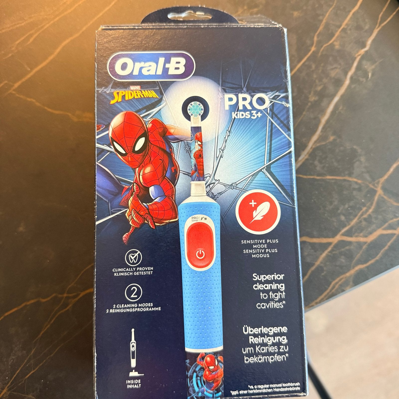 Oral-B Kids Spiderman elektrische tandenborstel, Ophalen of Verzenden, Nieuw, Mondverzorging