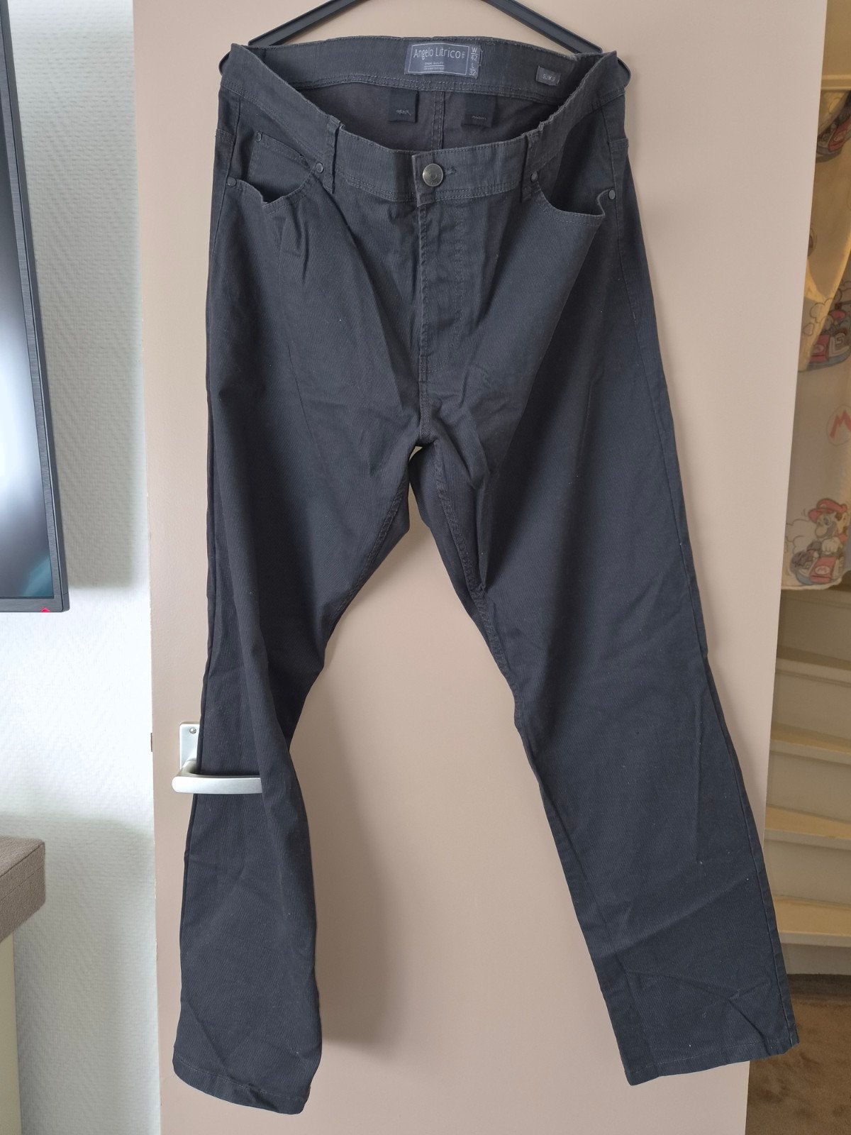 Angelo Litricoherenbroek W42 L32, Kleding | Heren, Angelo Litrico, Zwart, Ophalen of Verzenden, Zo goed als nieuw