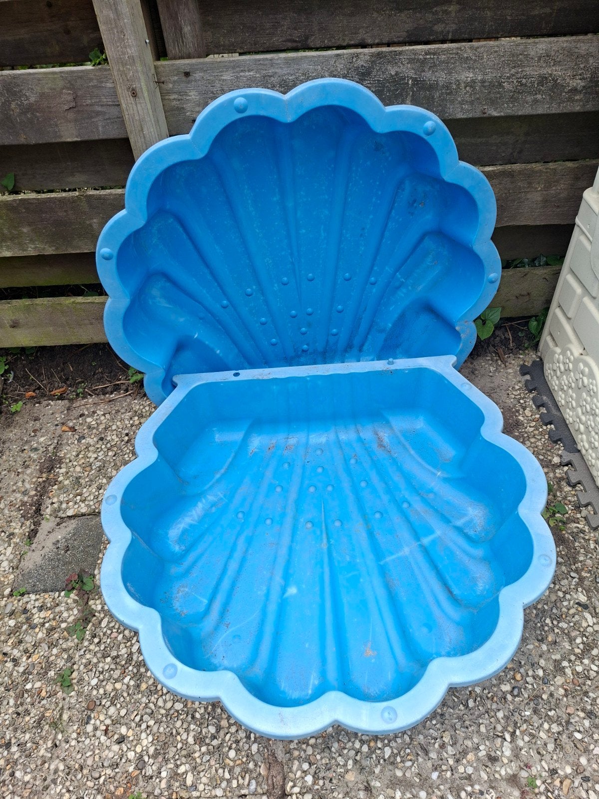 Schelp zandbak, Ophalen, Gebruikt