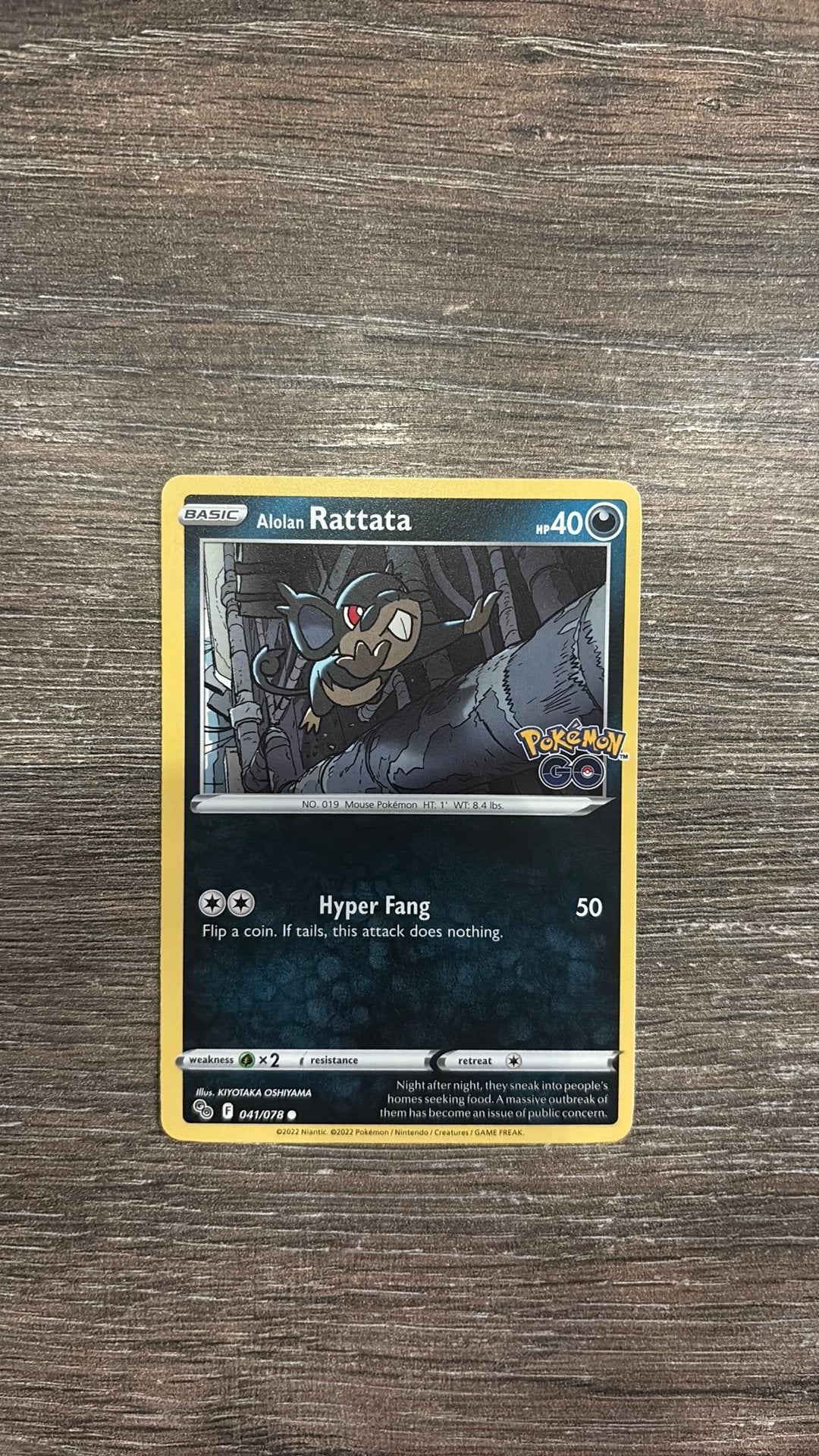 PGO Alolan Rattata 041/078, Ophalen of Verzenden, Zo goed als nieuw