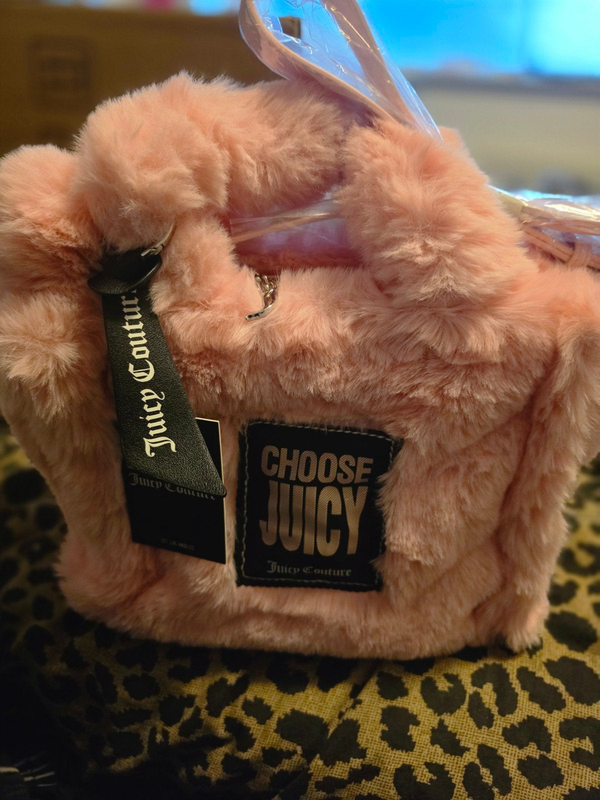 Nieuwe Juicy Couture Iris Fur Shopping Bag - Roze, Sieraden, Tassen en Uiterlijk, Tassen | Damestassen, Ophalen of Verzenden