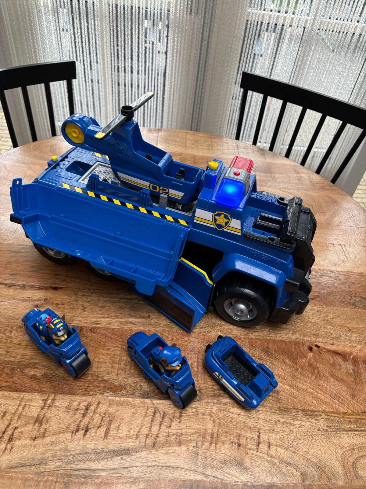 Paw Patrol Chase Ultimate Cruiser met Helicopter, Kinderen en Baby's, Ophalen of Verzenden, Gebruikt