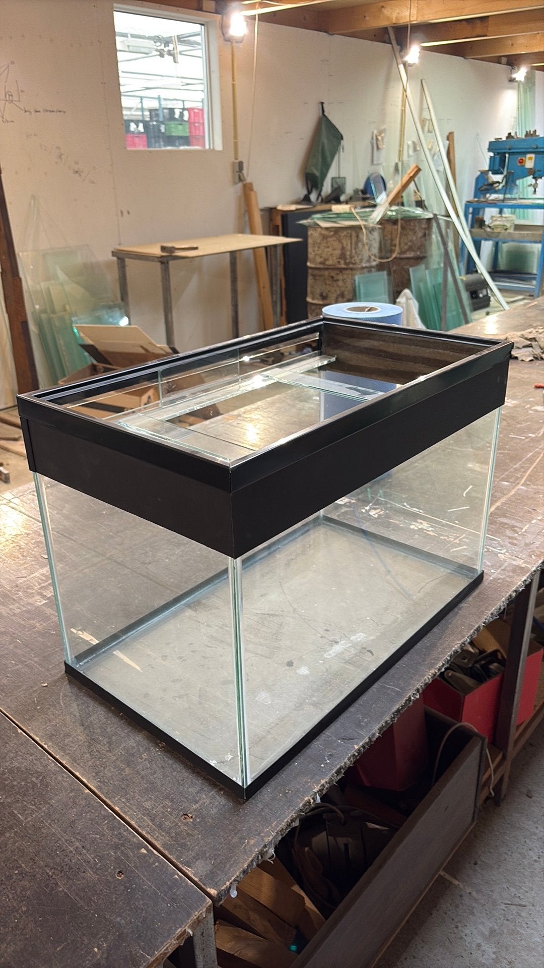 Aquarium met lichtkap nieuw 60/35/40, Ophalen of Verzenden, Nieuw, Leeg aquarium