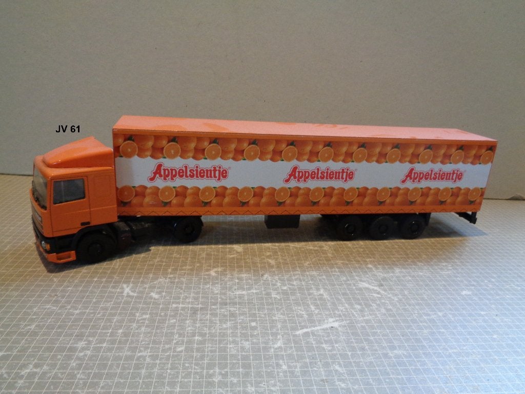 lion daf 95 appelsientje trailer, Ophalen of Verzenden, Zo goed als nieuw, Bus of Vrachtwagen, Lion Toys