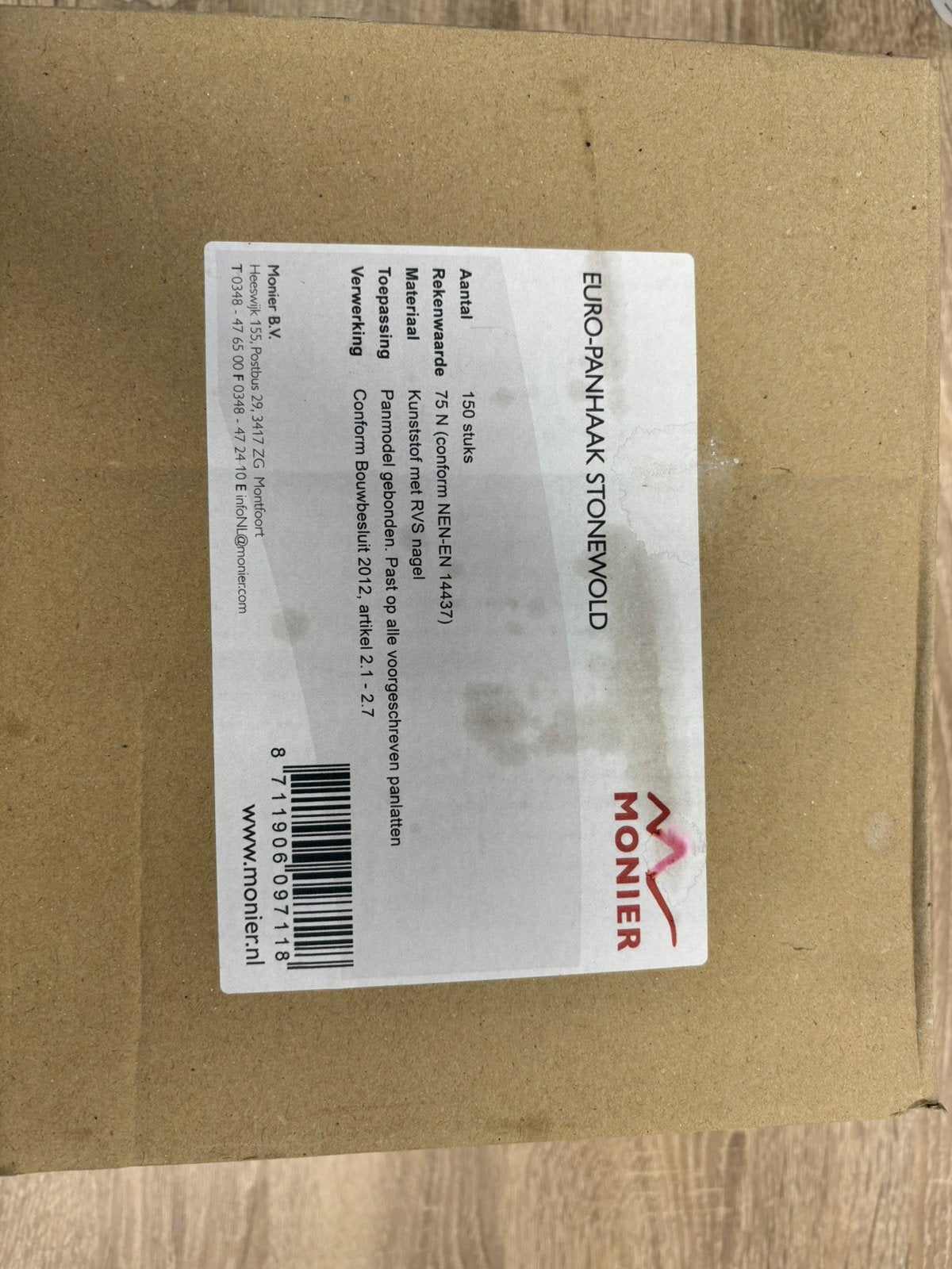 Panhaken Monier Stonewild, Steen of Klei, Nieuw, Ophalen of Verzenden, 15 m² of meer