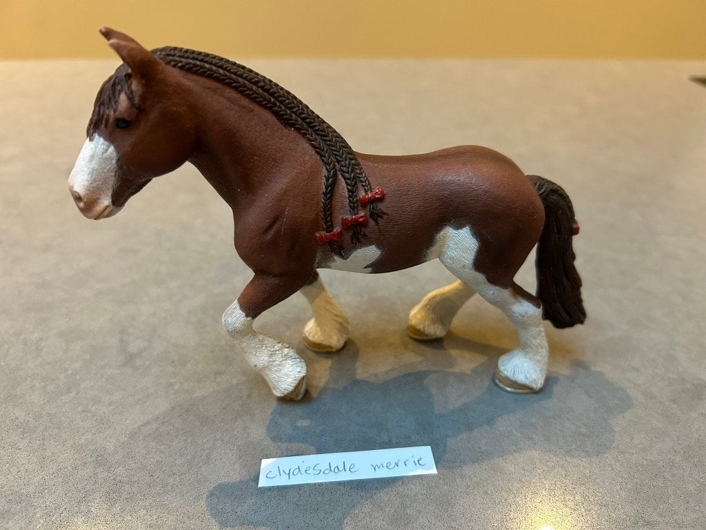 Schleich Clydesdale merrie, Ophalen of Verzenden, Zo goed als nieuw, Paard, Overige typen