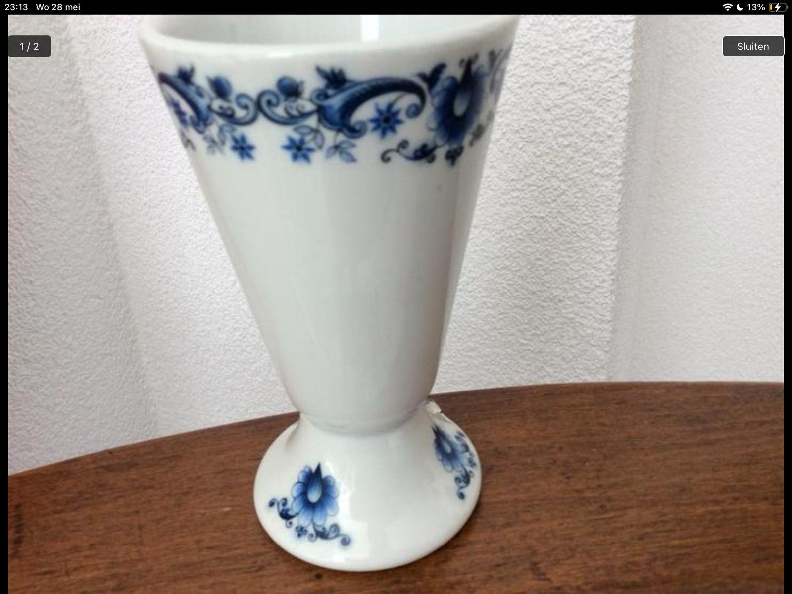 Limoges vaasje object d’art, Marcel Chaufriasse, 14 cm, Ophalen of Verzenden