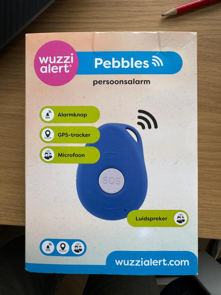 Wuzzi pebble Persoonlijk Alarm met gps, Diversen, Ophalen of Verzenden, Zo goed als nieuw