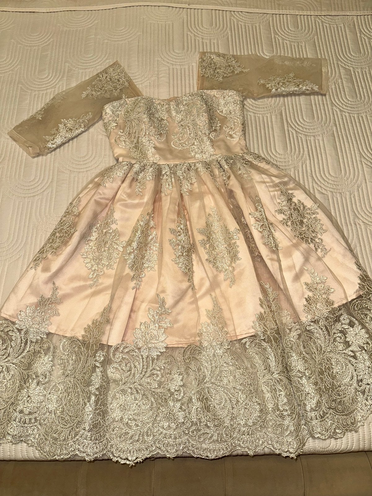 Elegant French Lace Dress – Size 36, Ophalen of Verzenden, Zo goed als nieuw, Maat 36 (S)
