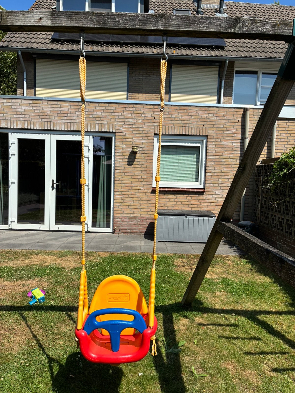 Meegroeischommel kunststof, Kinderen en Baby's, Speelgoed | Buiten | Speeltoestellen, Ophalen, Zo goed als nieuw, Schommel