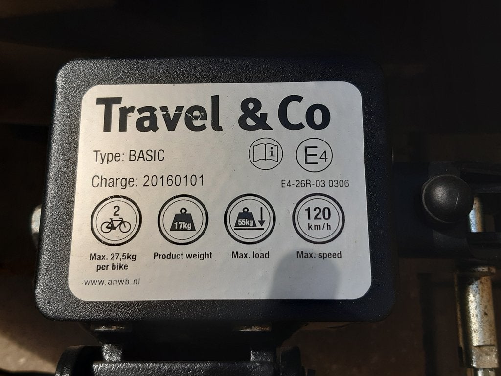 fietsendrager Travel en Co, Ophalen, Brede banden, Zo goed als nieuw, 2 fietsen