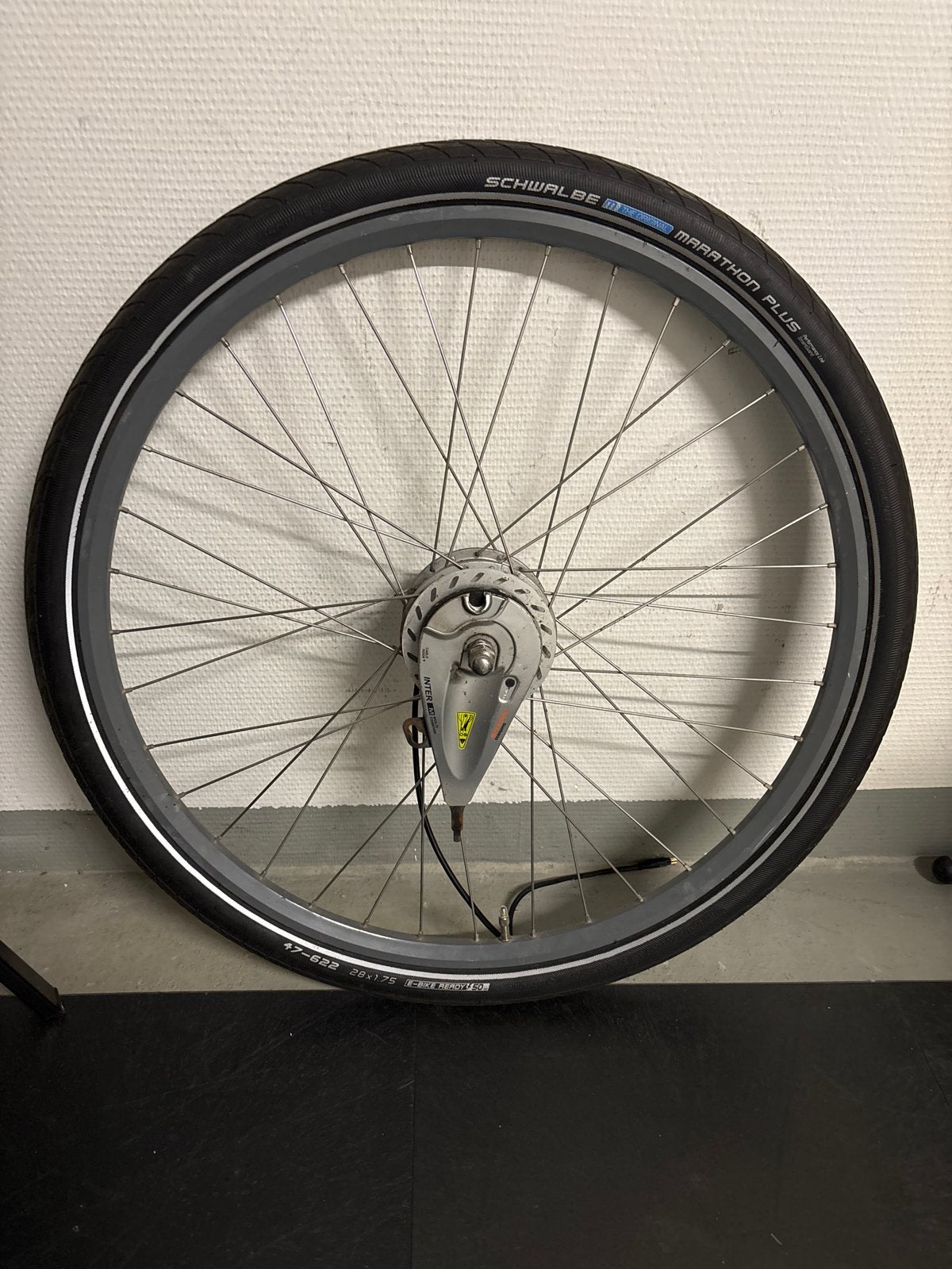 Ecomo voorwielmotor met Shimano rollerbrake en Schwalbe band, Elektrische fiets, Gebruikt, Verzenden, Motor
