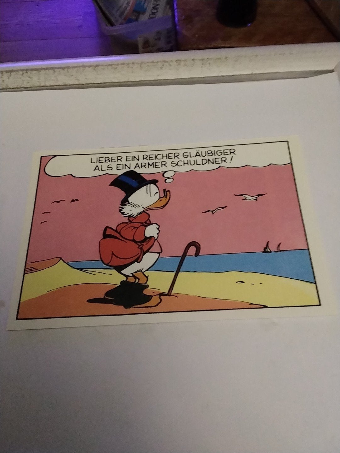 Donald Duck Ansichtkaart - Rijke Geloofwaardige, Verzamelen, Ophalen of Verzenden