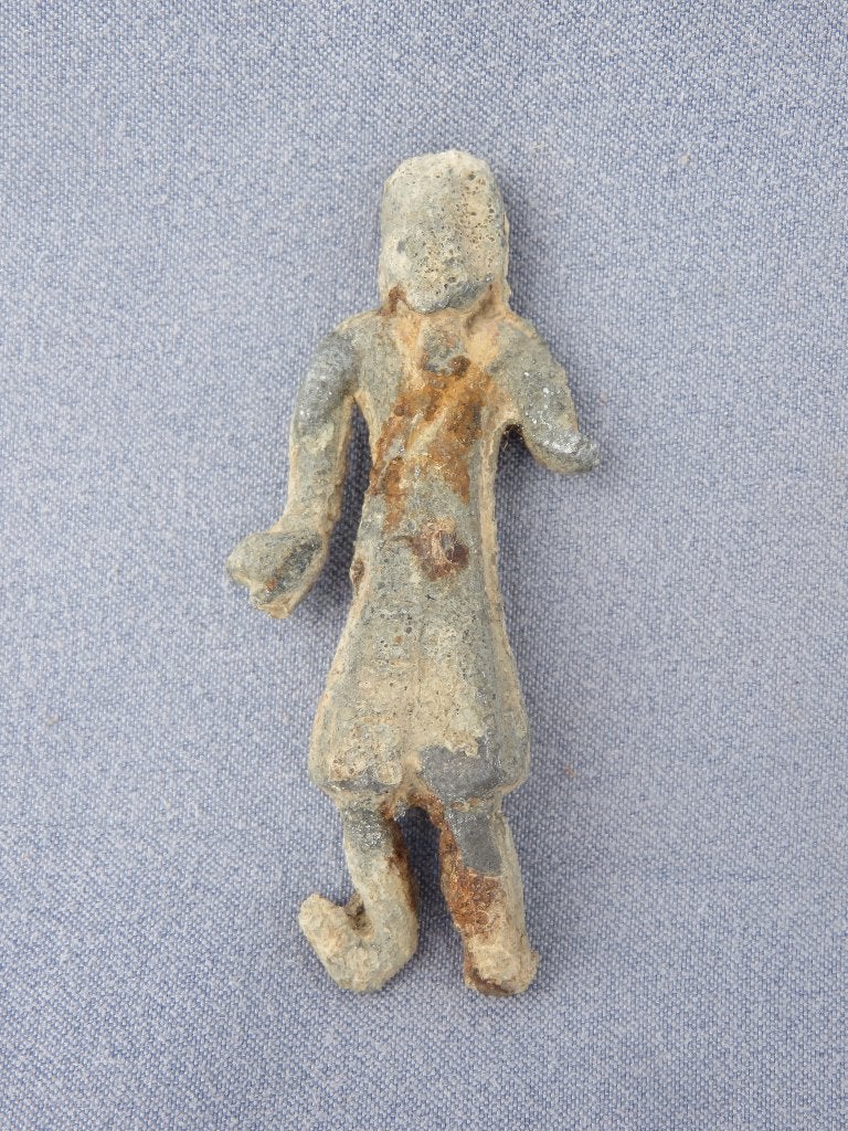 Soldaat in tin/lood ca. 1700 - bodemvondst, Antiek en Kunst, Antiek | Tin, Ophalen of Verzenden