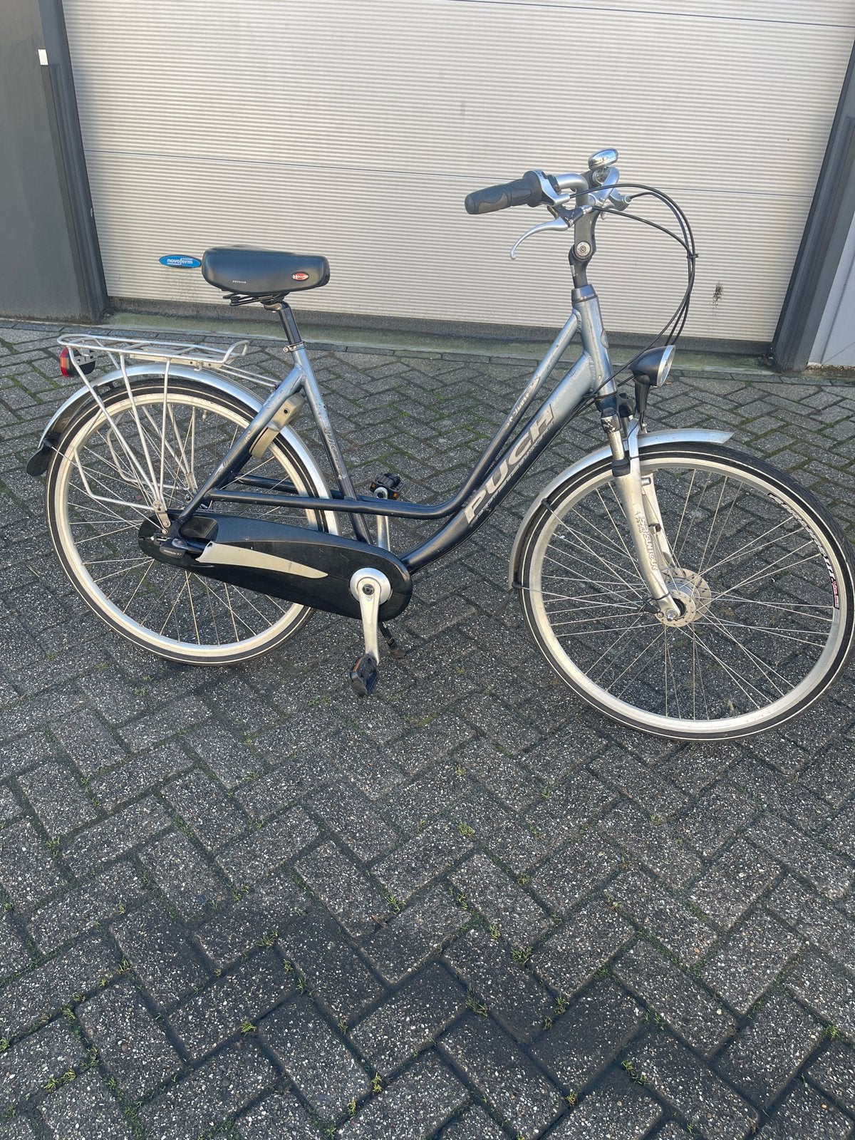 Puch Damesfiets met 7 versnellingen en AXA slot, Gebruikt, Versnellingen, 50 tot 53 cm, Trommelrem