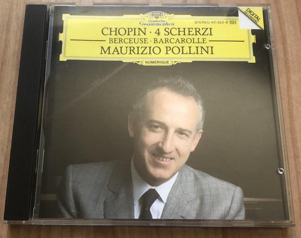 CHOPIN - 4 SCHERZI, BERCEUSE, BARCAROLLE -MAURIZIO POLLINI, Ophalen of Verzenden, Romantiek, Zo goed als nieuw, Overige typen