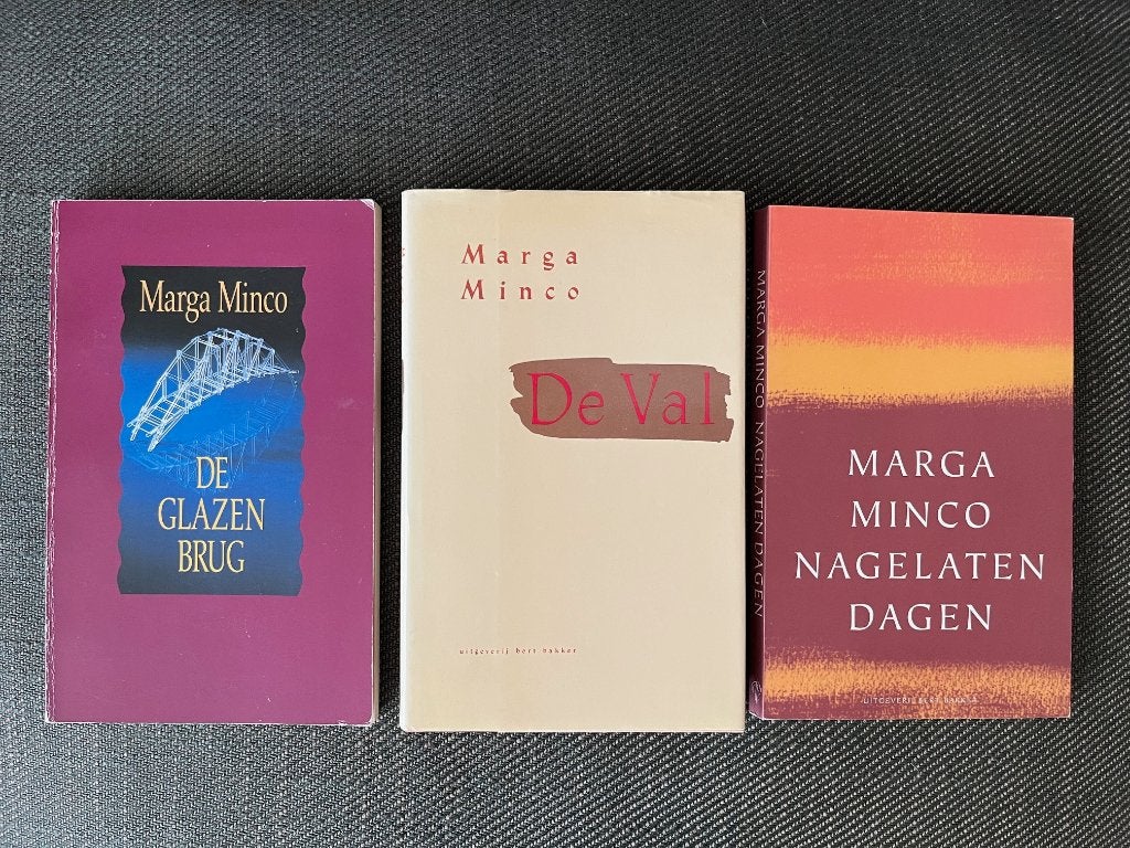 Marga Minco - De val + De glazen brug + Nagelaten dagen.(3x), Ophalen of Verzenden, Zo goed als nieuw, 3 x Marga Minco