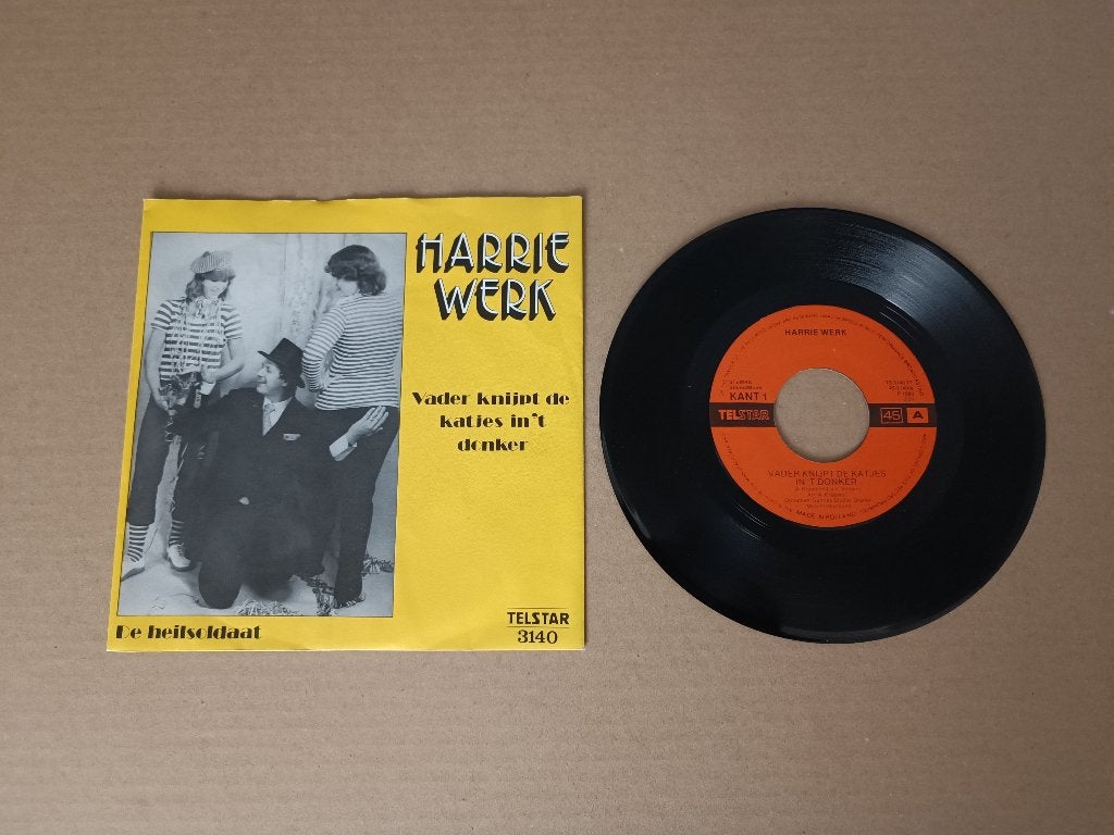 Single: Harrie Werk - Vader Knijpt De (1980) Telstar 3140, Cd's en Dvd's, Vinyl Singles, Verzenden, Gebruikt, Nederlandstalig