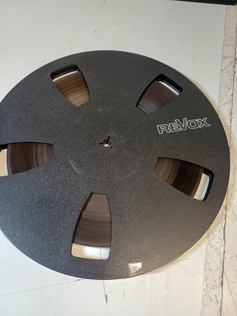 Revox spoelen met tape 2x in goede staat 26cm, Ophalen of Verzenden