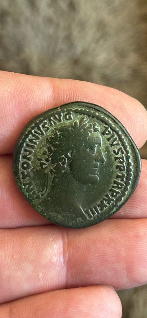 Romeinse sestertius van Antoninius Pius, Ophalen of Verzenden, Italië, Losse munt