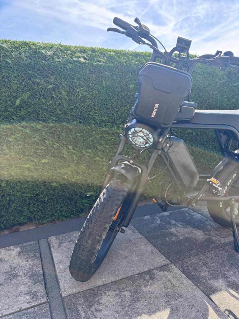 Ouxi V8 3.0 Fatbike Matzwart, Zo goed als nieuw, 59 cm of meer, 50 km per accu of meer, Ophalen