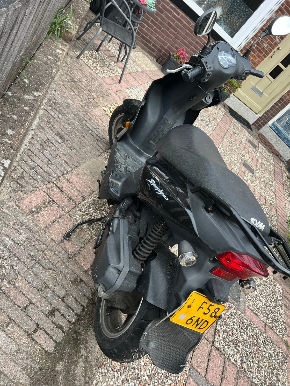 SYM Symply 50 Scooter - Zwart, Gebruikt, Fietsen en Brommers, Gebruikt, Overige modellen, Maximaal 45 km/u, Ophalen of Verzenden