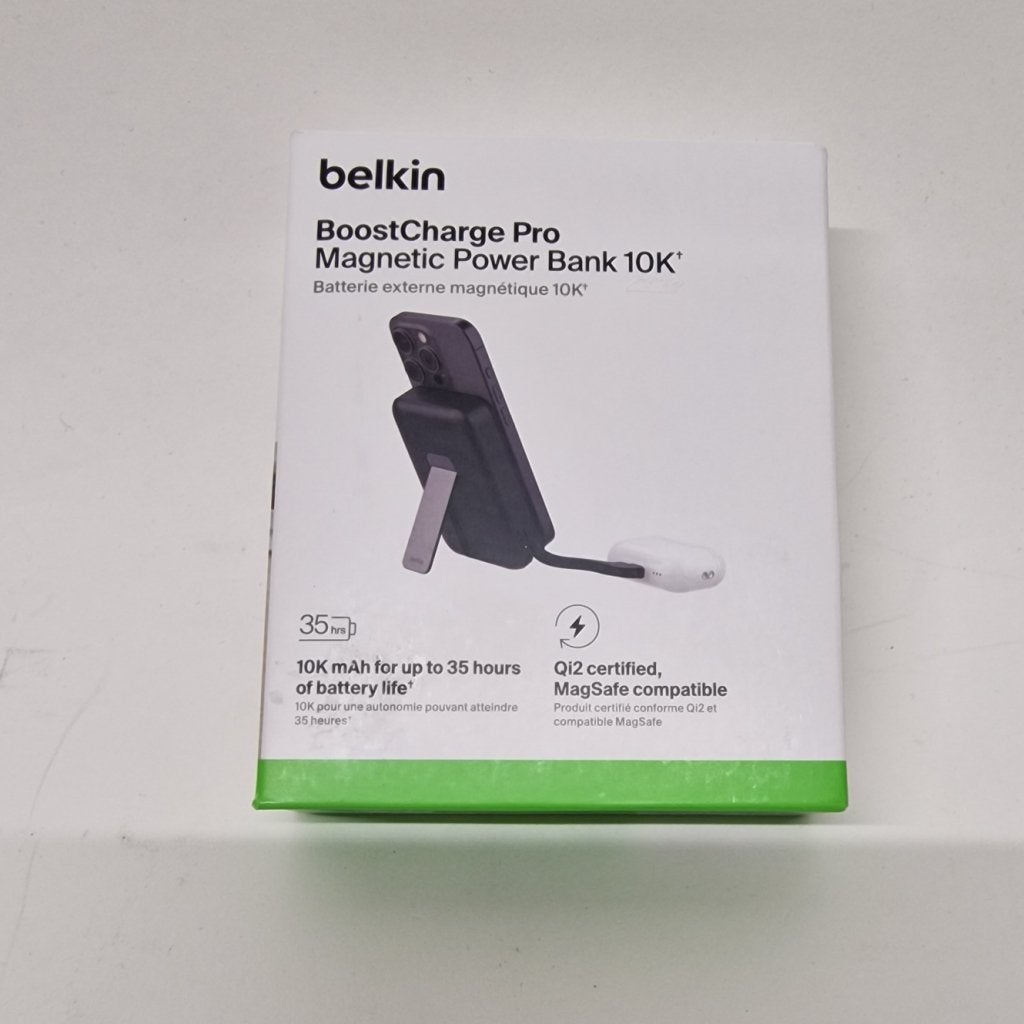 Belkin BoostCharge Pro magnetische powerbank 10K + Kabel, Belkin, Nieuw, Support@belkin.com, 12045 E. Waterfront Drive
Playa Vista, CA 90094
United States