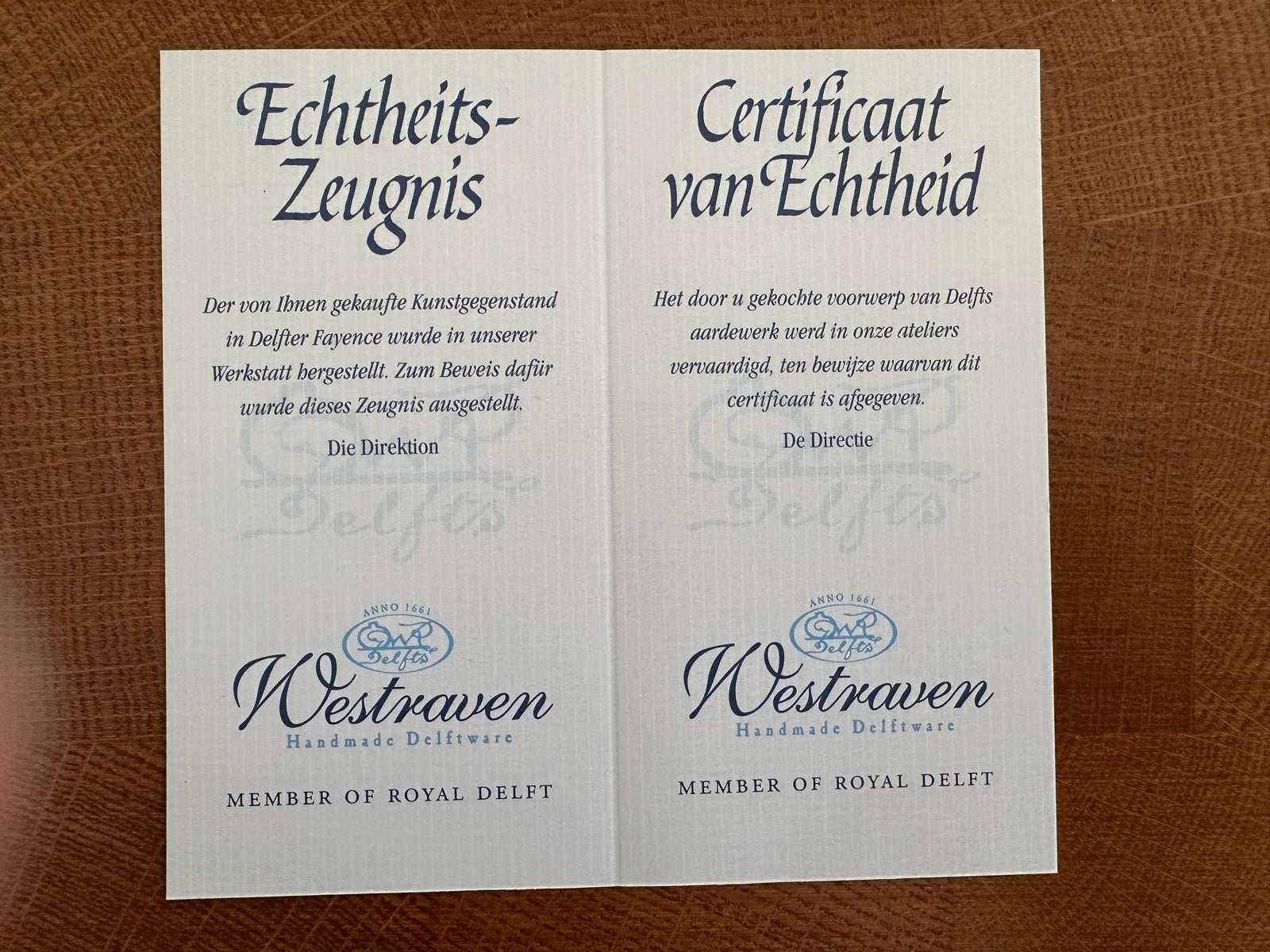 Westraven Delfts Blauw Onderzetter met Fruitschaal, Antiek en Kunst, Ophalen