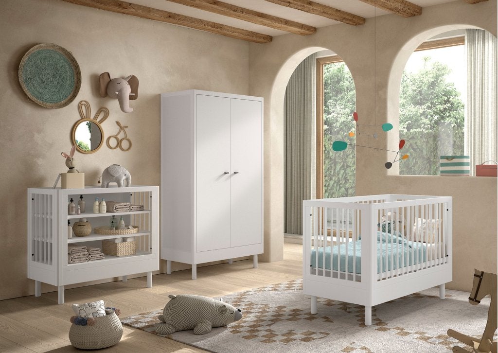 Forrest Beech babykamer - 60x120 - Wit beuken, Kinderen en Baby's, Niet ingevuld, Niet ingevuld, Niet ingevuld