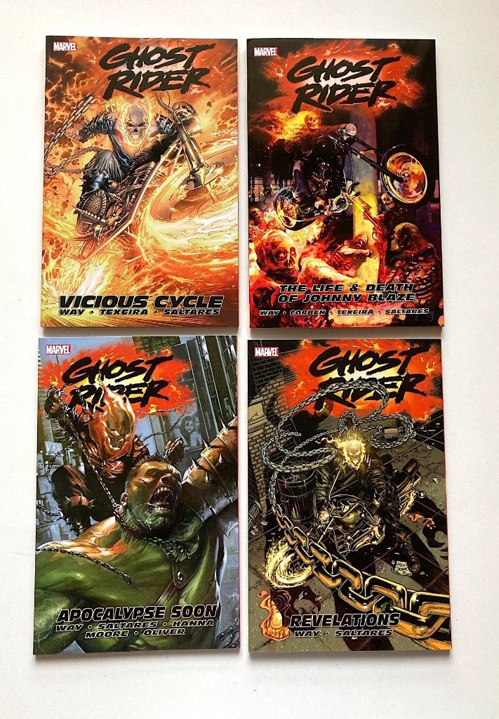 Ghost Rider TPB #1-4 (set) Marvel Comics 2007 Daniel Way, Ophalen, Daniel Way, Amerika, Complete serie of reeks