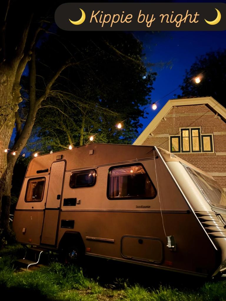 Zomergeluk vintage caravan te koop, Vast bed, Kip, Koelkast, Treinzit